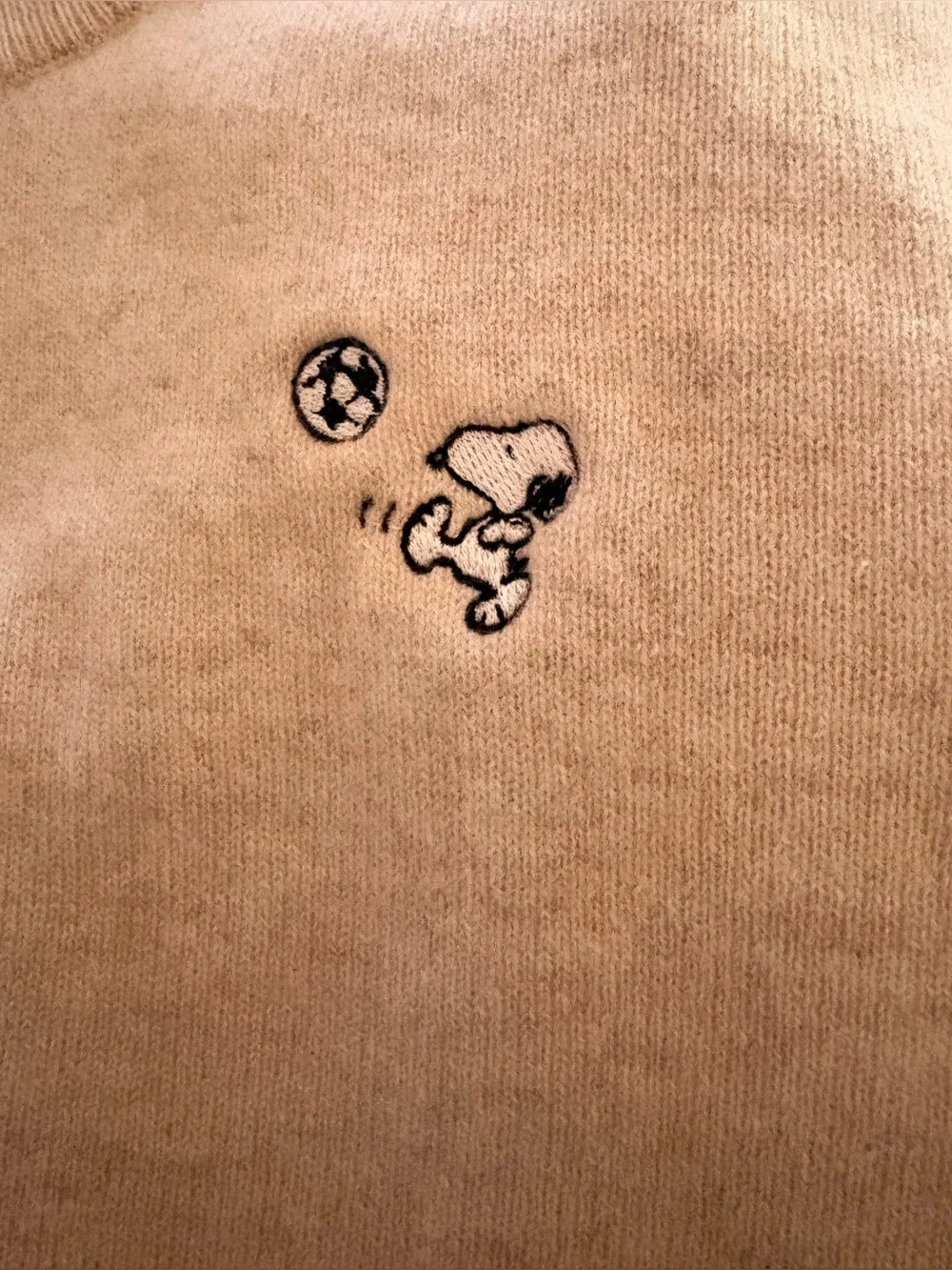 NWOT NAADAM x Peanuts® Cashmere Unisex Sweater, size XL